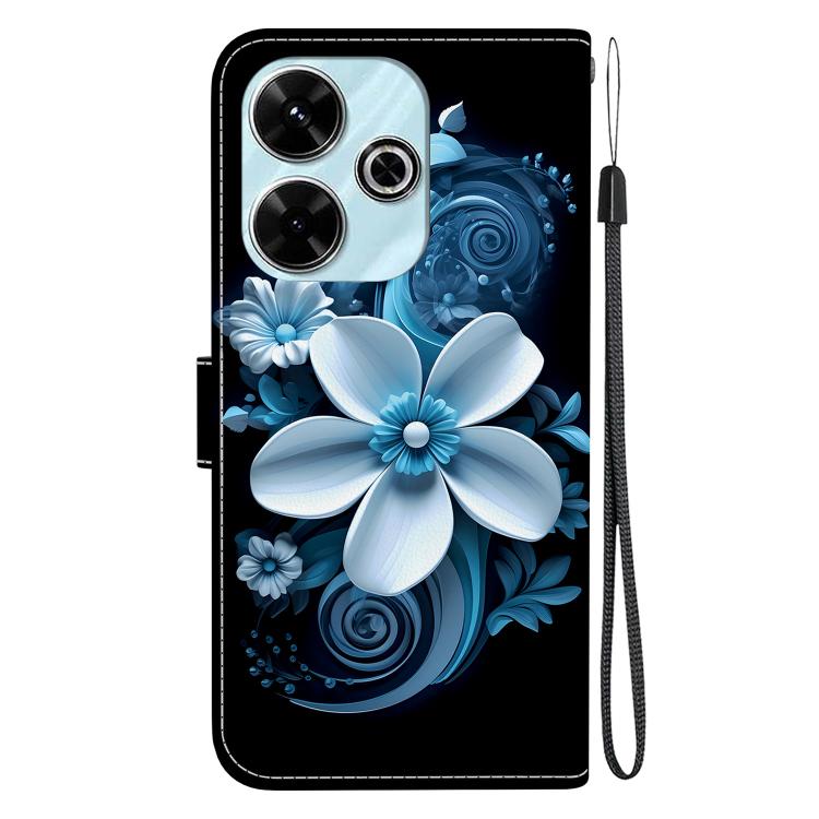 For Redmi 13 4G / Poco M6 Crystal Texture Colored Drawing Leather Phone Case