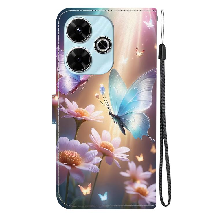 For Redmi 13 4G / Poco M6 Crystal Texture Colored Drawing Leather Phone Case