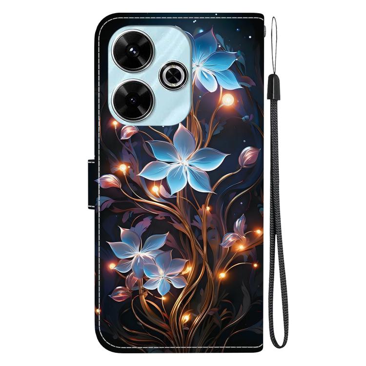 For Redmi 13 4G / Poco M6 Crystal Texture Colored Drawing Leather Phone Case