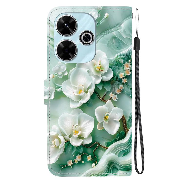 For Redmi 13 4G / Poco M6 Crystal Texture Colored Drawing Leather Phone Case