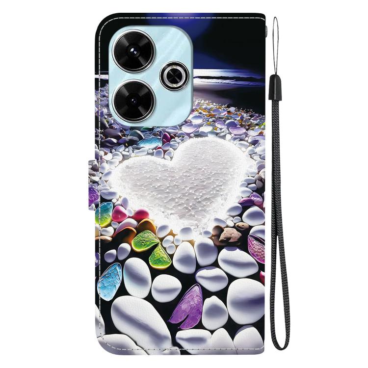 For Redmi 13 4G / Poco M6 Crystal Texture Colored Drawing Leather Phone Case