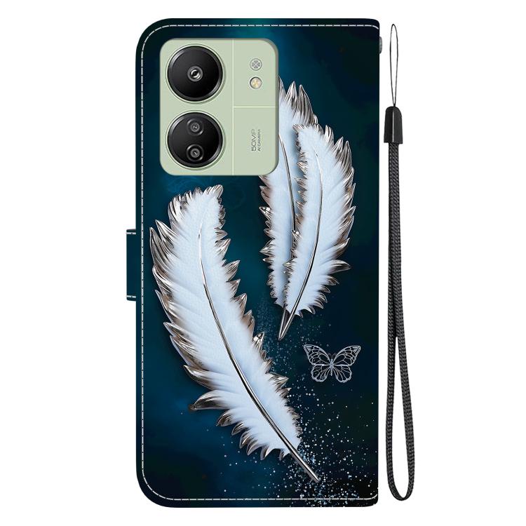 For Redmi 13C 4G / 5G / 13R 5G Crystal Texture Colored Drawing Leather Phone Case