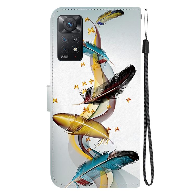 For Redmi Note 12 Pro 4G  Crystal Texture Colored Drawing Leather Phone Case