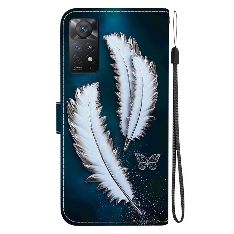 For Redmi Note 12 Pro 4G  Crystal Texture Colored Drawing Leather Phone Case