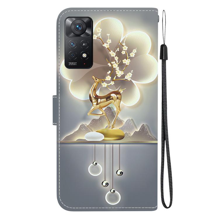 For Redmi Note 12 Pro 4G  Crystal Texture Colored Drawing Leather Phone Case