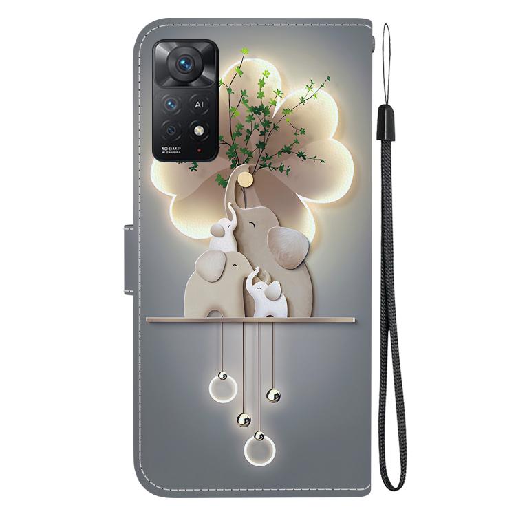 For Redmi Note 12 Pro 4G  Crystal Texture Colored Drawing Leather Phone Case