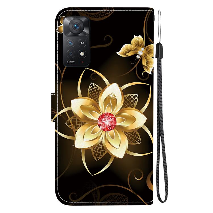 For Redmi Note 12 Pro 4G  Crystal Texture Colored Drawing Leather Phone Case