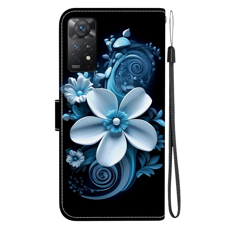 For Redmi Note 12 Pro 4G  Crystal Texture Colored Drawing Leather Phone Case