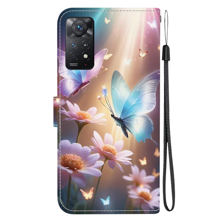 For Redmi Note 12 Pro 4G  Crystal Texture Colored Drawing Leather Phone Case