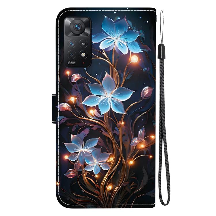 For Redmi Note 12 Pro 4G  Crystal Texture Colored Drawing Leather Phone Case