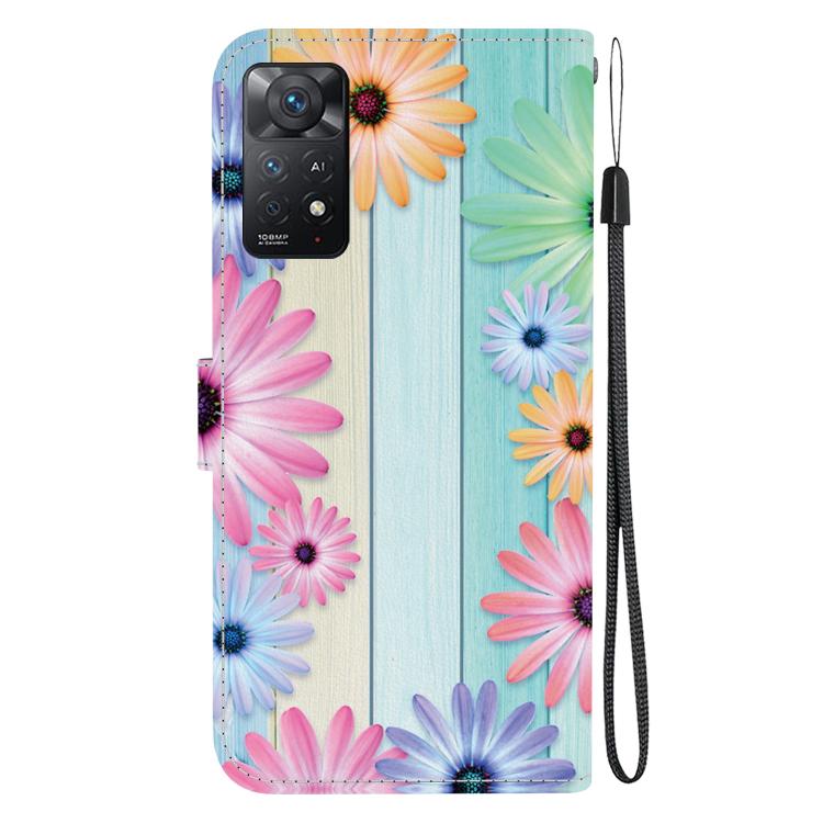 For Redmi Note 12 Pro 4G  Crystal Texture Colored Drawing Leather Phone Case