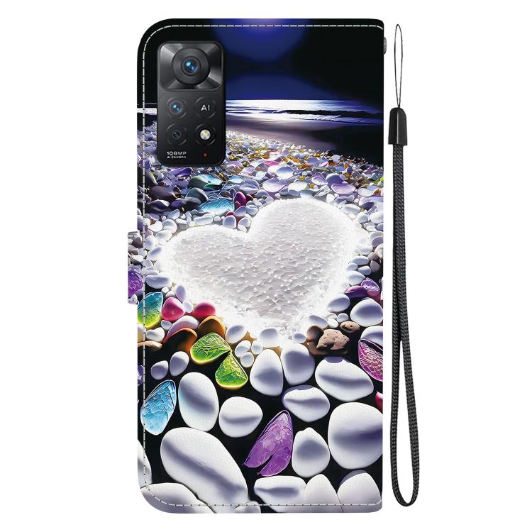 For Redmi Note 12 Pro 4G  Crystal Texture Colored Drawing Leather Phone Case