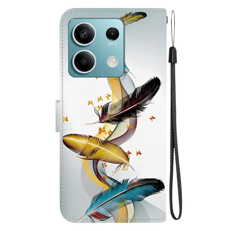 For Redmi Note 13 5G Crystal Texture Colored Drawing Leather Phone Case