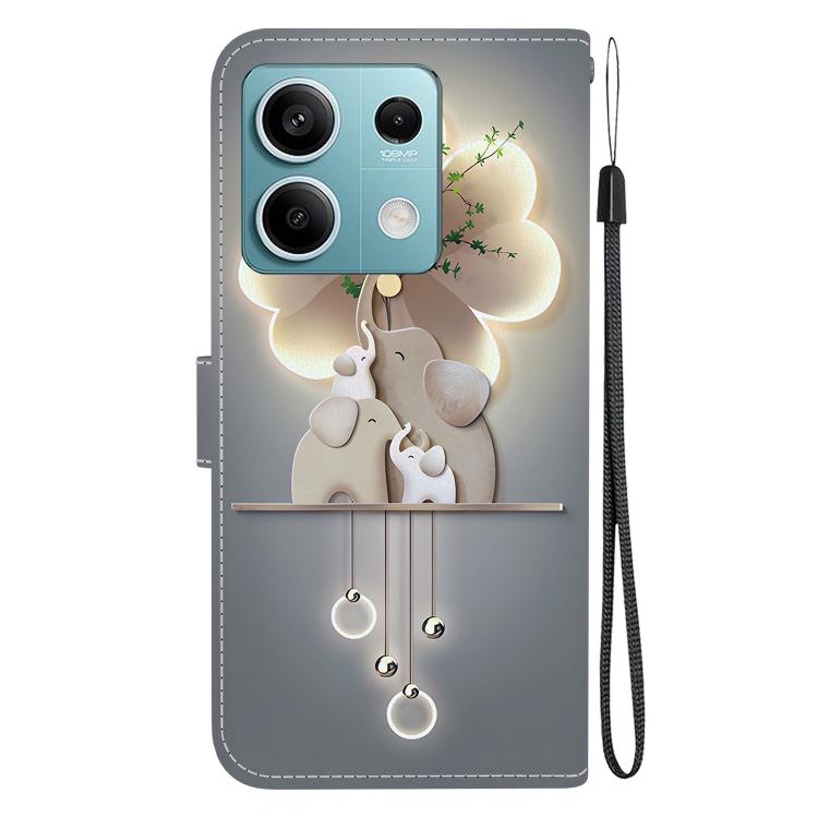 For Redmi Note 13 5G Crystal Texture Colored Drawing Leather Phone Case