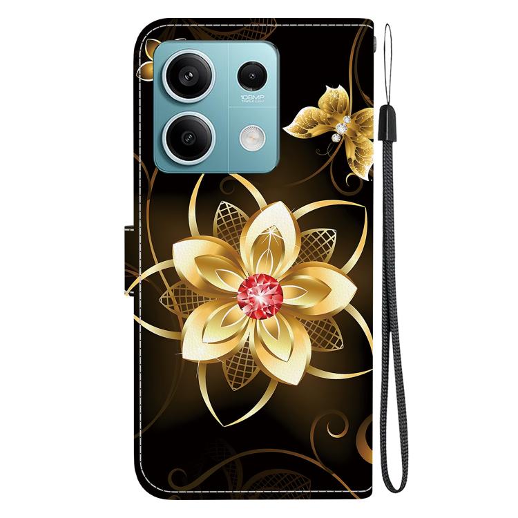 For Redmi Note 13 5G Crystal Texture Colored Drawing Leather Phone Case