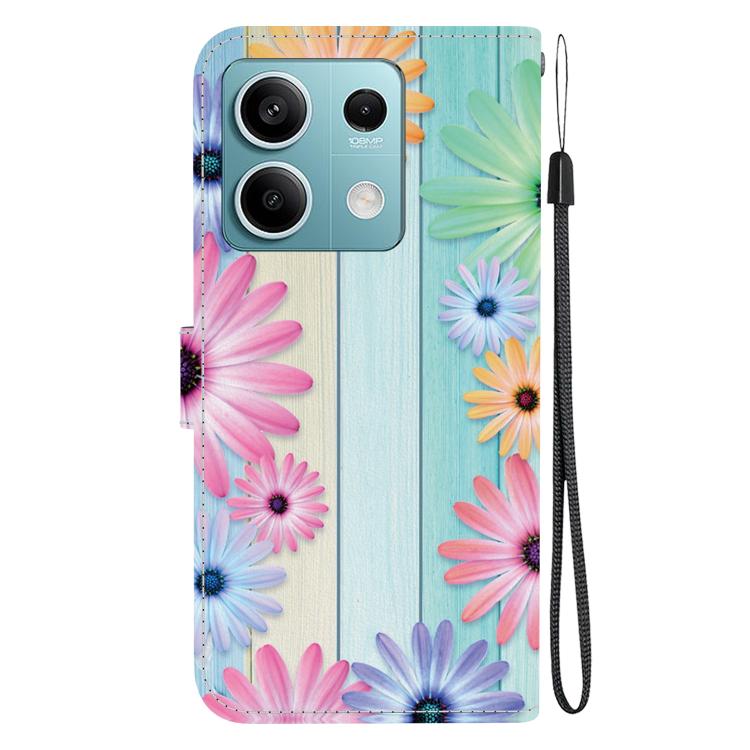 For Redmi Note 13 5G Crystal Texture Colored Drawing Leather Phone Case