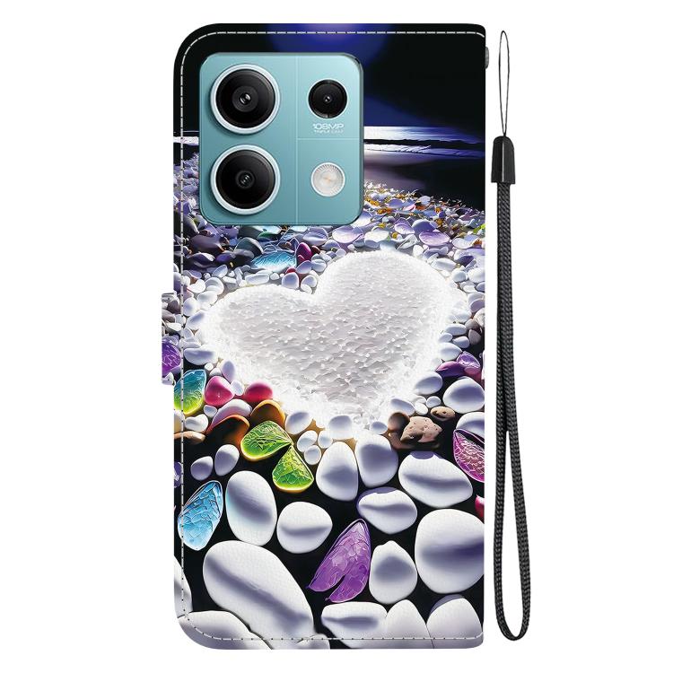 For Redmi Note 13 5G Crystal Texture Colored Drawing Leather Phone Case