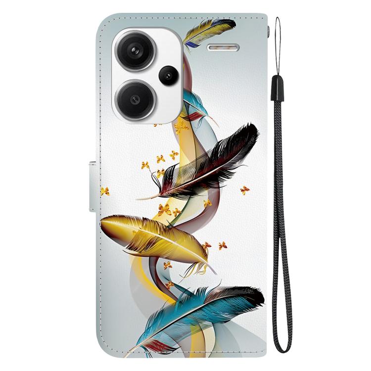 For Redmi Note 13 Pro+ 5G Crystal Texture Colored Drawing Leather Phone Case