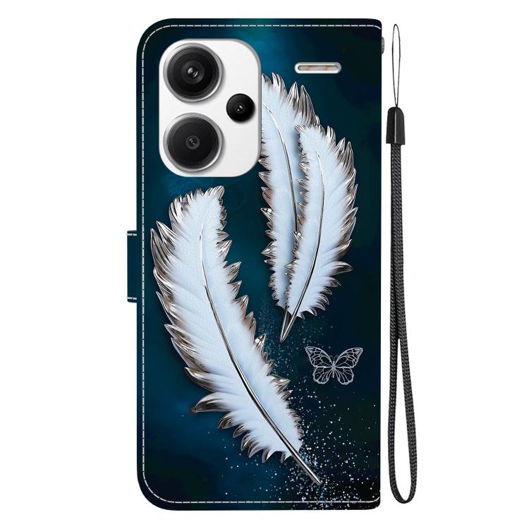 For Redmi Note 13 Pro+ 5G Crystal Texture Colored Drawing Leather Phone Case