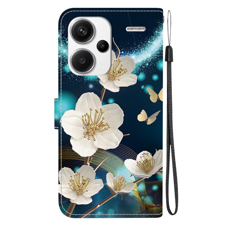 For Redmi Note 13 Pro+ 5G Crystal Texture Colored Drawing Leather Phone Case