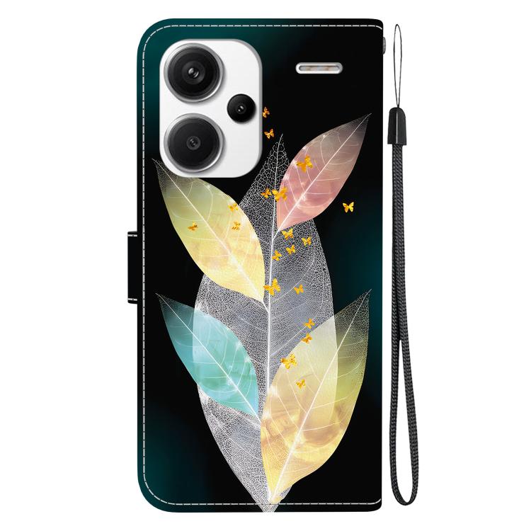 For Redmi Note 13 Pro+ 5G Crystal Texture Colored Drawing Leather Phone Case
