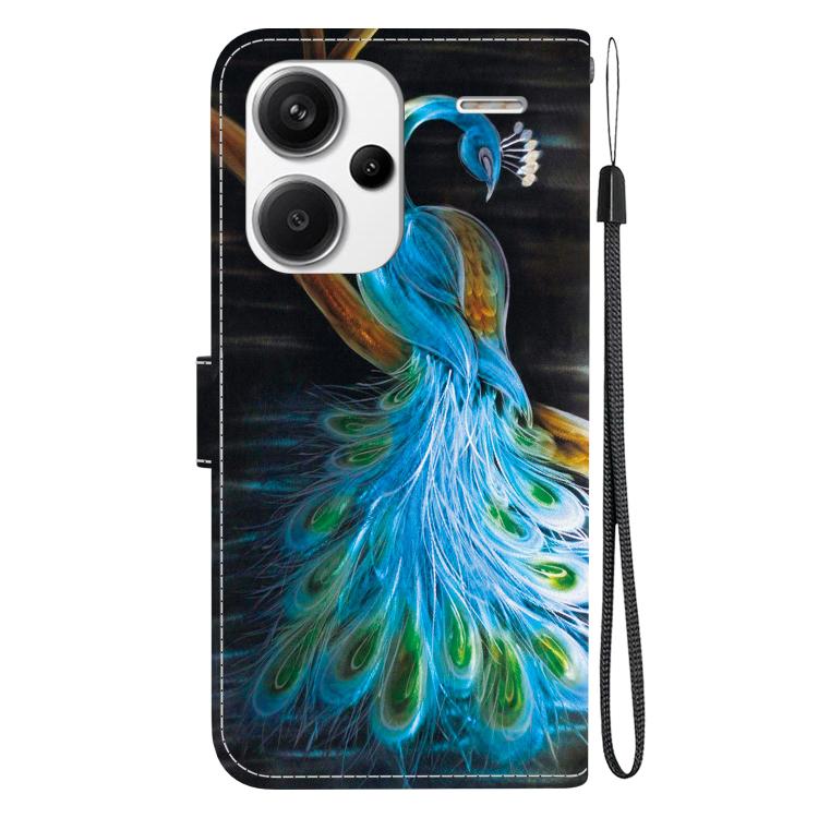For Redmi Note 13 Pro+ 5G Crystal Texture Colored Drawing Leather Phone Case