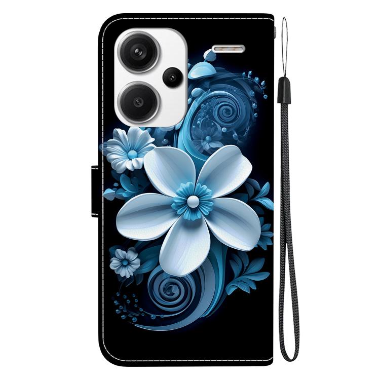 For Redmi Note 13 Pro+ 5G Crystal Texture Colored Drawing Leather Phone Case