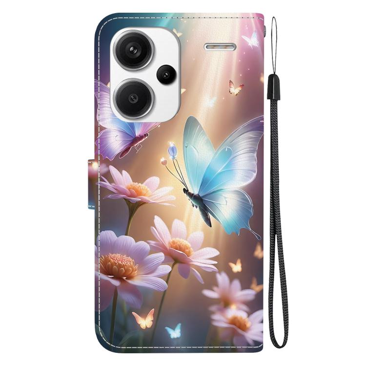 For Redmi Note 13 Pro+ 5G Crystal Texture Colored Drawing Leather Phone Case