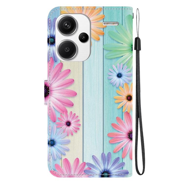 For Redmi Note 13 Pro+ 5G Crystal Texture Colored Drawing Leather Phone Case