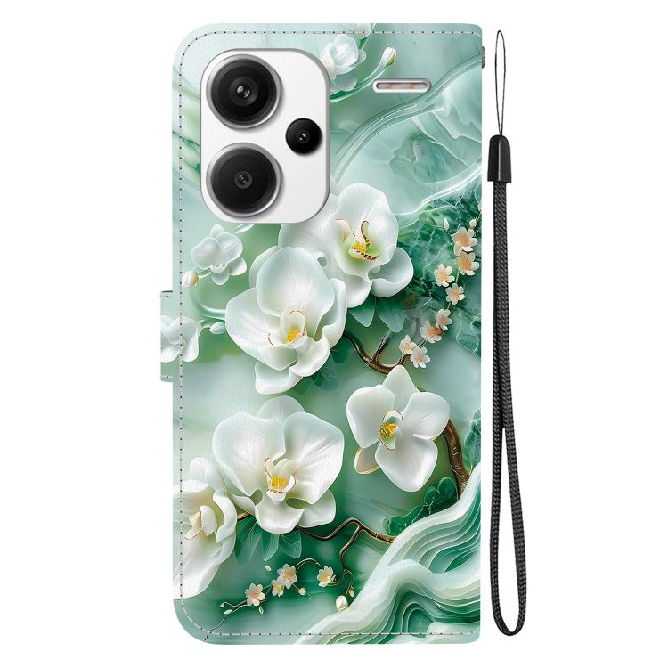 For Redmi Note 13 Pro+ 5G Crystal Texture Colored Drawing Leather Phone Case