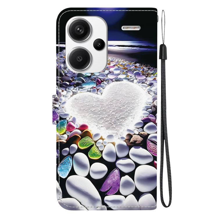 For Redmi Note 13 Pro+ 5G Crystal Texture Colored Drawing Leather Phone Case