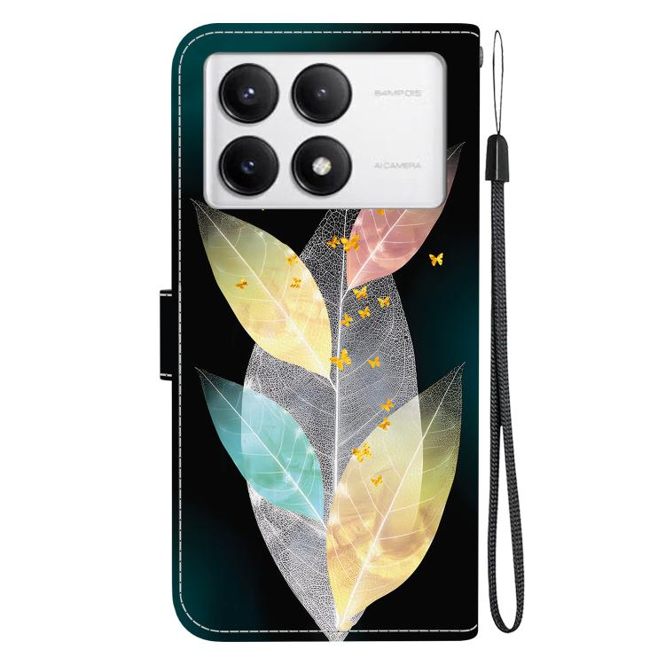 For Redmi K70 / K70 Pro Crystal Texture Colored Drawing Leather Phone Case