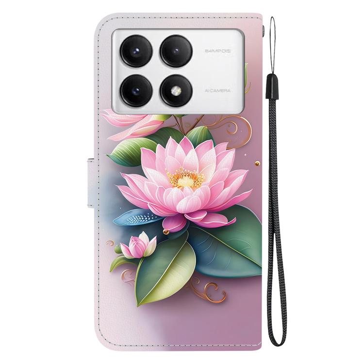 For Redmi K70 / K70 Pro Crystal Texture Colored Drawing Leather Phone Case
