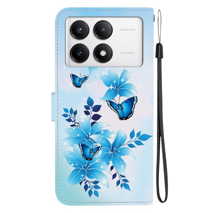 For Redmi K70 / K70 Pro Crystal Texture Colored Drawing Leather Phone Case