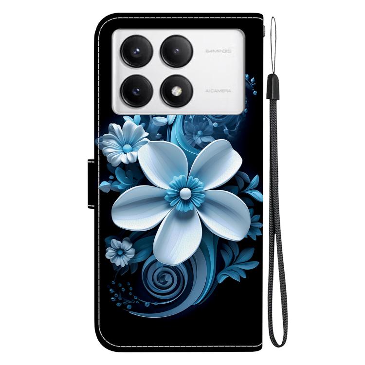 For Redmi K70 / K70 Pro Crystal Texture Colored Drawing Leather Phone Case