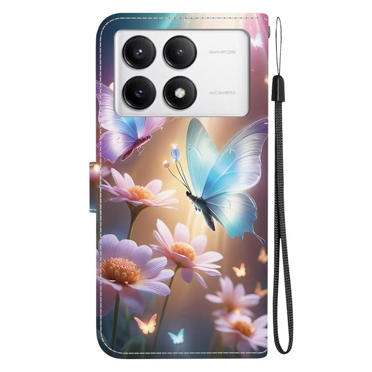 For Redmi K70 / K70 Pro Crystal Texture Colored Drawing Leather Phone Case
