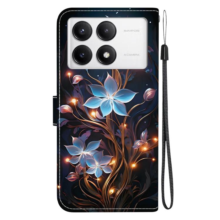 For Redmi K70 / K70 Pro Crystal Texture Colored Drawing Leather Phone Case