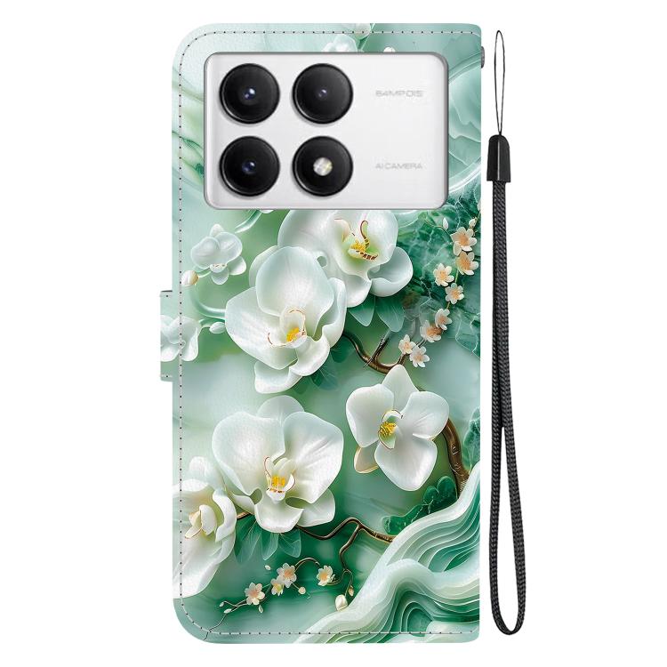 For Redmi K70 / K70 Pro Crystal Texture Colored Drawing Leather Phone Case