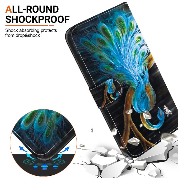 For Redmi K70E / Poco X6 Pro Crystal Texture Colored Drawing Leather Phone Case