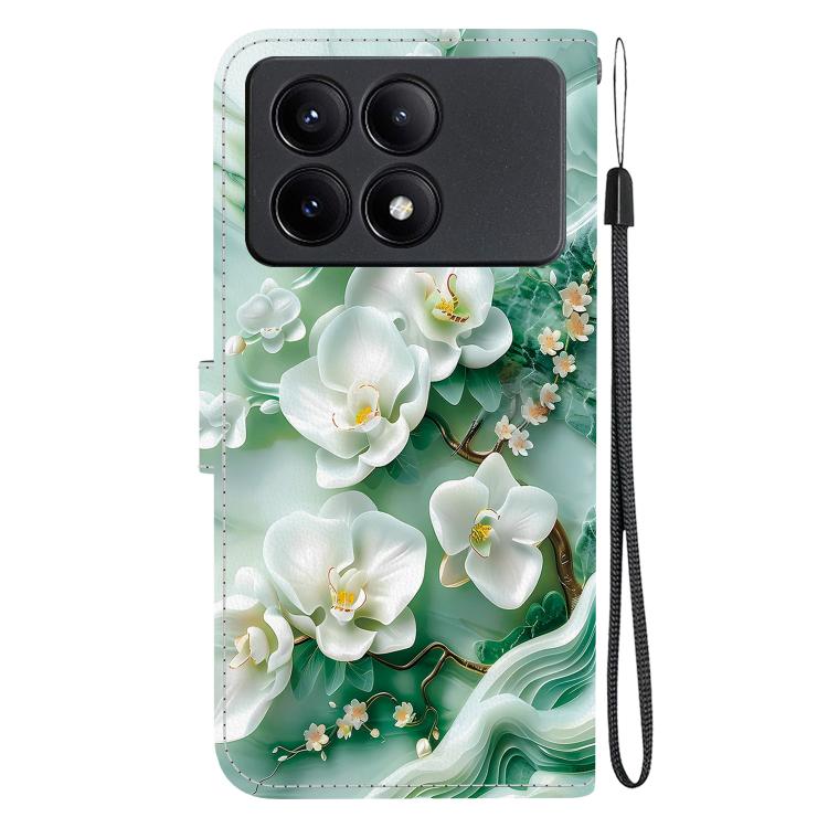 For Redmi K70E / Poco X6 Pro Crystal Texture Colored Drawing Leather Phone Case