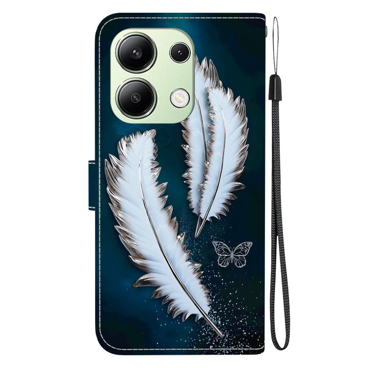 For Redmi Note 13 4G Global Crystal Texture Colored Drawing Leather Phone Case