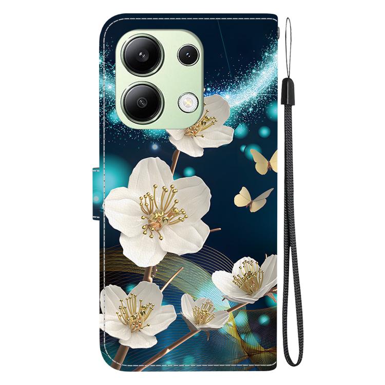 For Redmi Note 13 4G Global Crystal Texture Colored Drawing Leather Phone Case