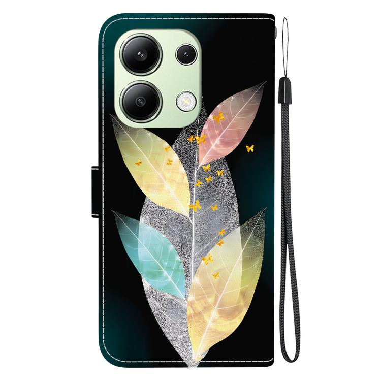 For Redmi Note 13 4G Global Crystal Texture Colored Drawing Leather Phone Case