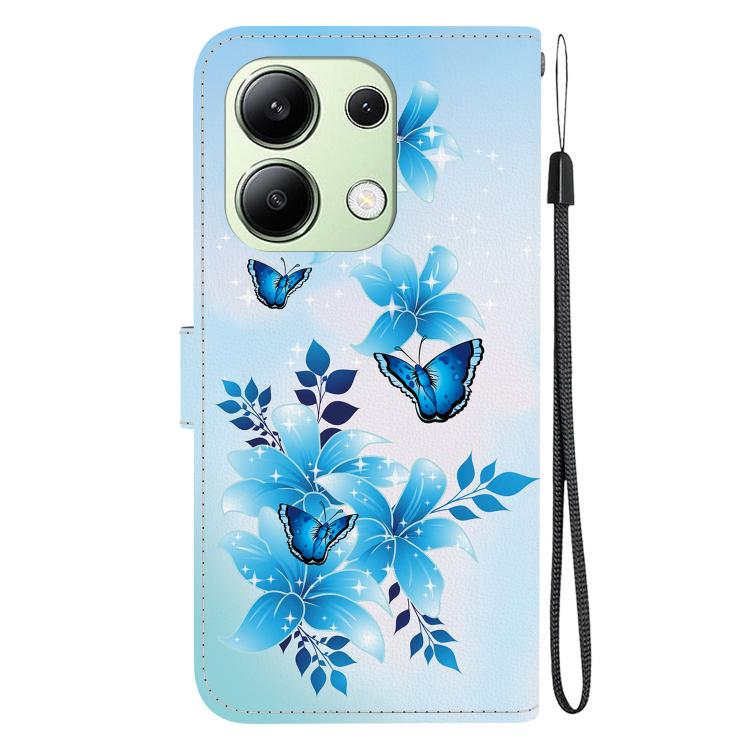 For Redmi Note 13 4G Global Crystal Texture Colored Drawing Leather Phone Case