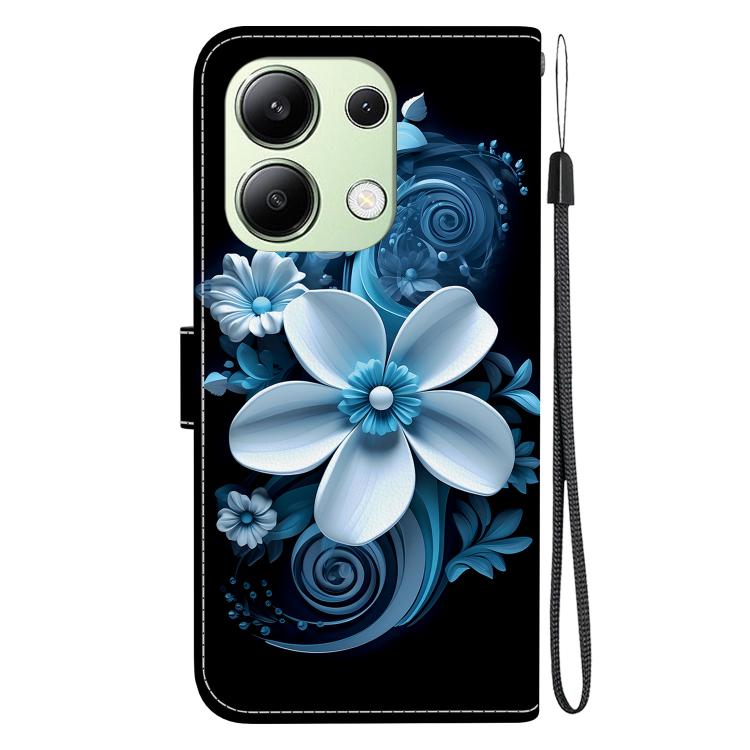 For Redmi Note 13 4G Global Crystal Texture Colored Drawing Leather Phone Case