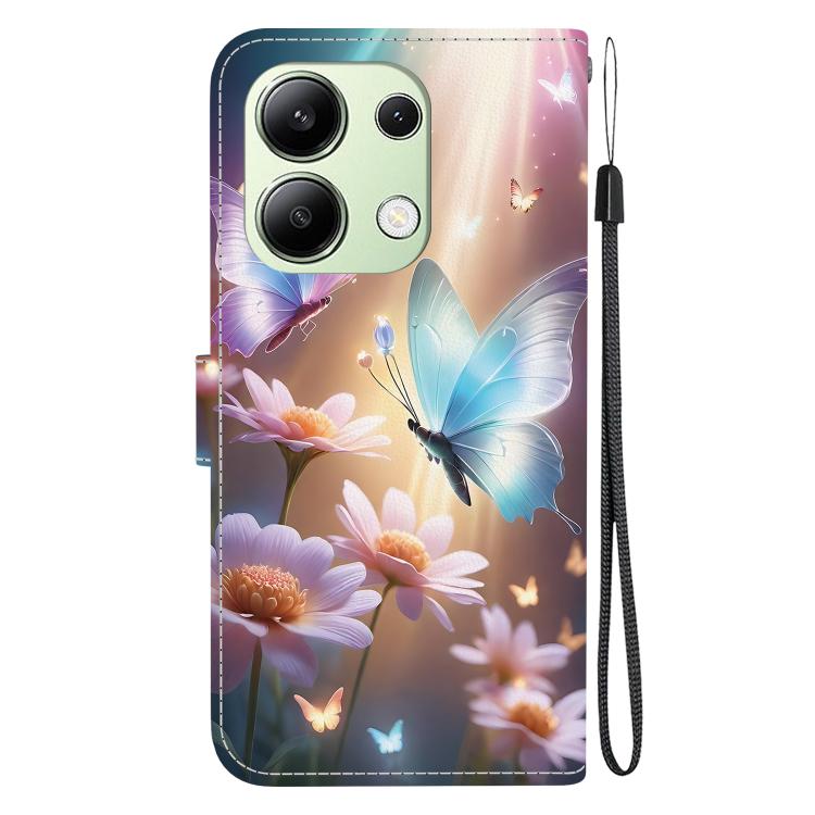 For Redmi Note 13 4G Global Crystal Texture Colored Drawing Leather Phone Case
