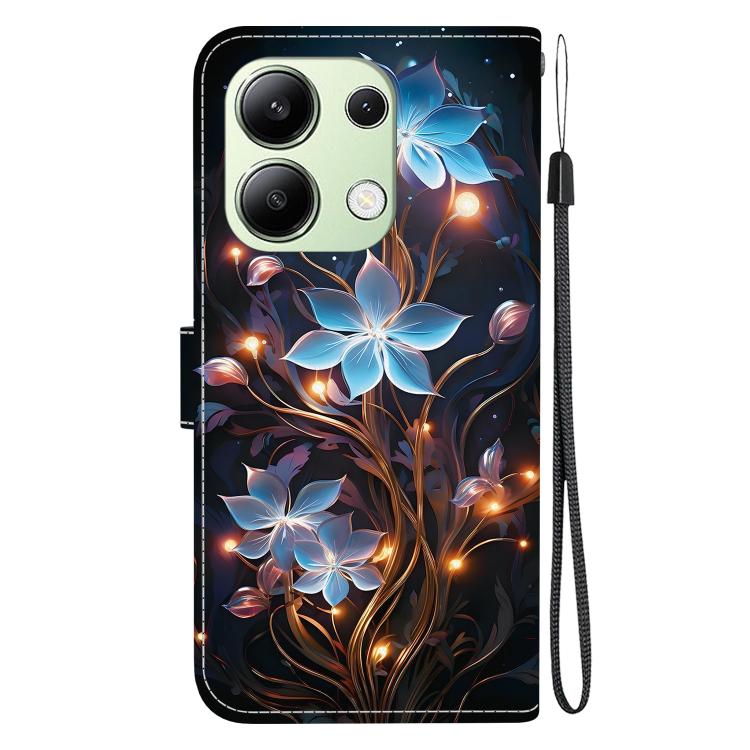 For Redmi Note 13 4G Global Crystal Texture Colored Drawing Leather Phone Case