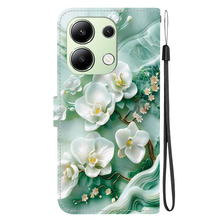 For Redmi Note 13 4G Global Crystal Texture Colored Drawing Leather Phone Case