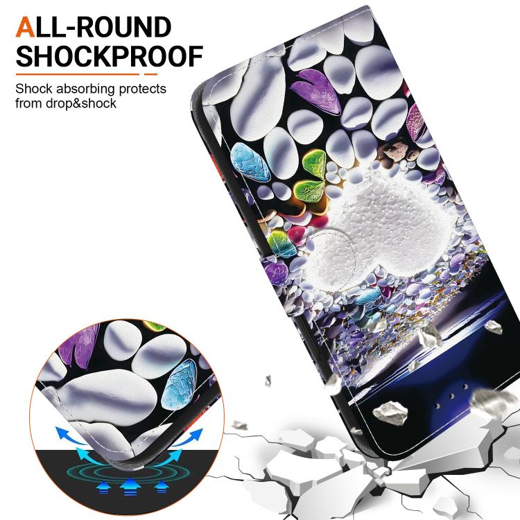 For Redmi Note 13 4G Global Crystal Texture Colored Drawing Leather Phone Case