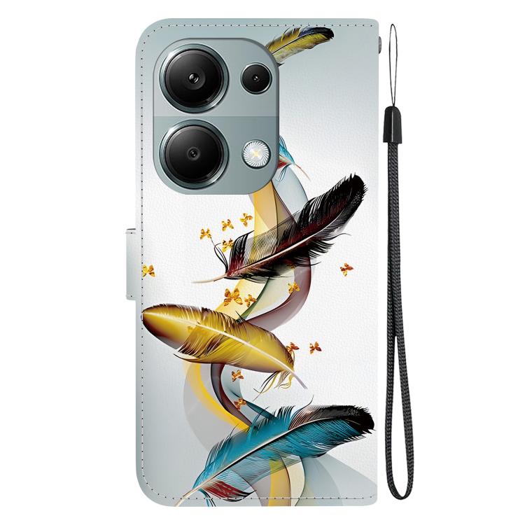 For Redmi Note 13 Pro 4G / Poco M6 Pro Crystal Texture Colored Drawing Leather Phone Case
